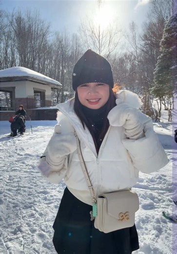 First Snow in Japan ❄️☃️ #fyp #mamelma | snow