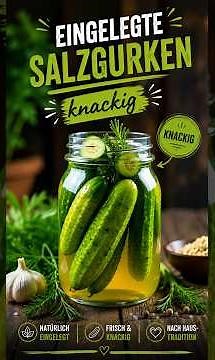Eingelegte Salzgurken nach russischer Art - Omas Rezept🥒 #shorts