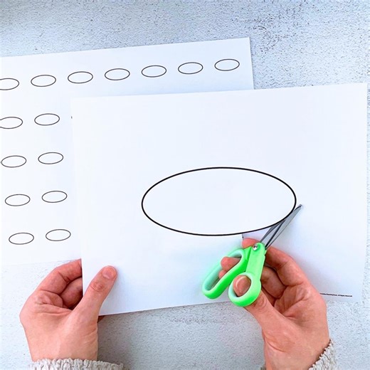 Ellipse Templates Printable | Oval Shape Outlines for Tracing, Crafts, Math, DIY & Classroom Use - Etsy
