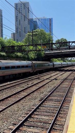 Amtrak northeast regional train no.86 passing New Rochelle, NY to Boston. 7/23/26