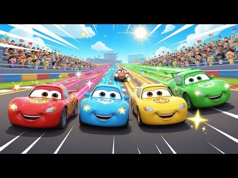 Counting Cars Racing Fast 🚗💨 | Numbers and Counting Song for Kids | Fun Learning Video
