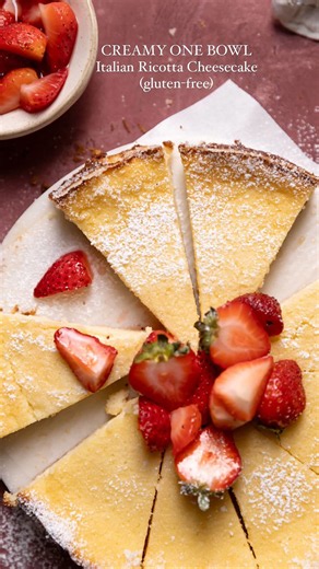This one bowl Italian ricotta cheesecake could not be easier
