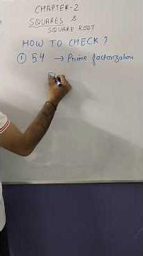 ⚙️ FORMULA FACTORY – Episode 11📘 Class 8 Maths – how to check perfect square or not