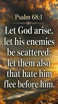 Let God Arise | Psalm 68:1 | Powerful Bible Verse for Strength and Victory:#worshipmusic