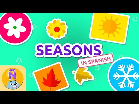 Las ESTACIONES 🌸☀️ SEASONS 🍁❄️ Bilingual Spanish Vocab for Kids