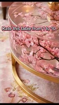 DIY Fairycore Resin Table Reveal! 🧚‍♀️🌸 #shorts #epoxytable #diy