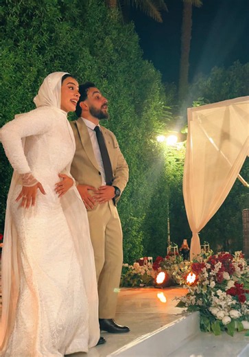 من هو أياد الموجي؟ معلومات وصور من التغطية الإعلامية للزفاف