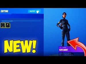 the NEW ELITE AGENT STYLE - NO HELMET (Fortnite RARE Elite Agent NEW Style Skin)