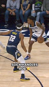 Rob Dillingham shows off the crisp handles into the lane and let’s it float! 🤌 Nuggets-Timberwolves | Live on NBA League Pass 📲 https://link.nba.com/DENvMIN-10-18 | NBA