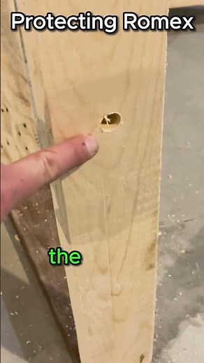 Protecting Romex wire with Staples and Plates - WIRING BASICS #diy #wiringbasics #electrical