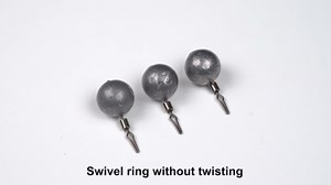 Ball Weights Drop Sinkers Fishing, 20PCS Round Fishing Weights Sinkers Casting Drop Shot Weight Swivels for Bass Fishing Saltwater Freshwater