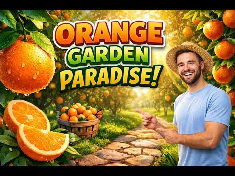 Orange Garden Tour | From Planting to Fresh Harvest | Orange Farming Process