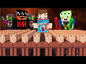 Can 10,000 Villagers Survive YouTubers? [Full Movie]