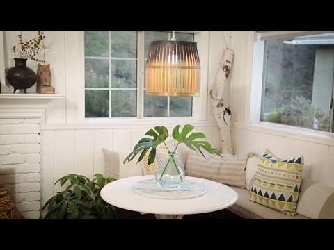 DIY Basket Pendant Light