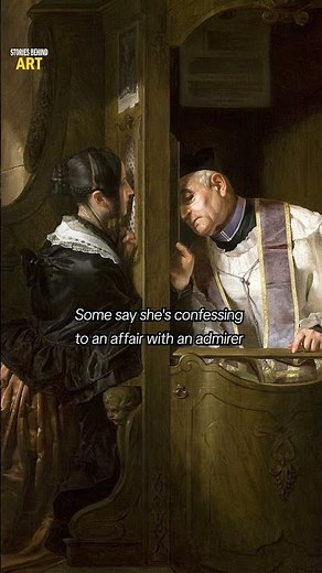 🎨 "The Confession" by Giuseppe Molteni (1838)