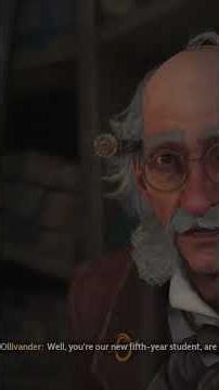 Me getting my wand for the first time