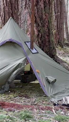 W-stove (3W) Folding Tent Stove 🏕️ #bushcraft #3wstove #wstove