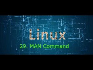 29. MAN command in Linux | Linux manual pages | Linux Crash course #linux #programming