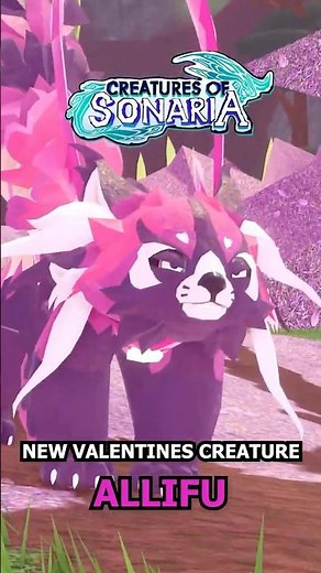RED PANDA CREATURE ALLIFU 💖 Creatures of Sonaria #shorts