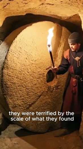 18 Stories Deep Underground! 😱 #Derinkuyu #ancienthistory #cappadocia #AncientTechnology