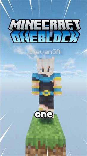 THIS IS HOW YOU CAN GET STARTED IN MINECRAFT ONE BLOCK! #minecraftbedrockserver #minecraftserver