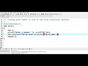 Conditional Operator || Part 2 || Find Even or Odd using Conditional operator