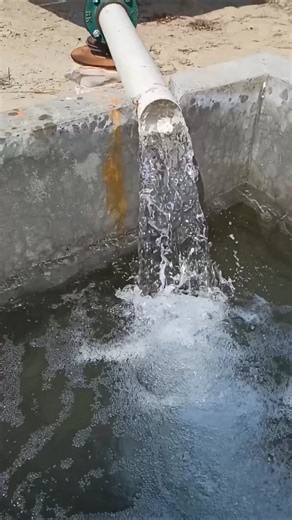 water fall #tubewell #farming #tractor