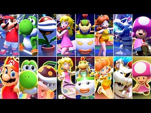 Mario Tennis Aces - All Special Shots & Intro Animations