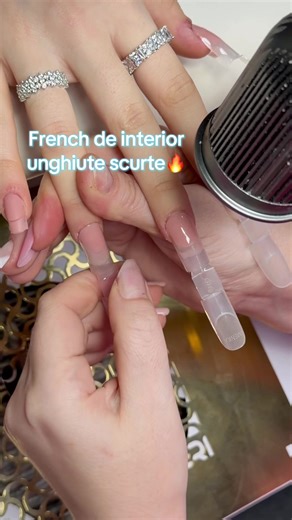 Sculpted French Nails on Short Nails