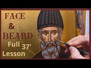 Byzantine Iconography | How To Paint Flesh Tones And Beard - Full Lesson EN SUBS