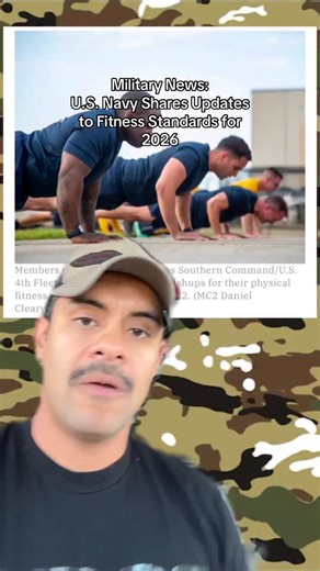 The U.S. Navy has announced upcoming changes to fitness assessment cycles and body composition standards starting in 2026, outlining how readiness expectations will be applied moving forward. #militarynews #navyupdate #fitnessstandards #NewsBrief | Larry FloresBerrier