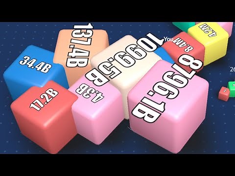 Cubes 2048.io Game 🎲 How to play 🎲 CUBES SNAKE 2048.io Gameplay