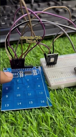 Say Goodbye to Keys: Creating a Touch-Activated Numpad Lock with TTP229 and Arduino!😲😲#short #diy
