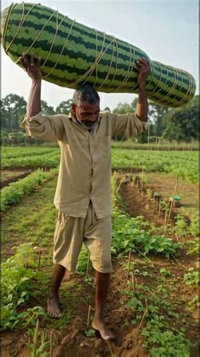 Farmer Harvesting Super Long Giant Snake-Shape Watermelon | Unbelievable Farming Magic