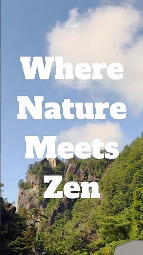 Where Nature Meets Zen｜Shosenkyo Gorge & Erinji Temple in Yamanashi 🇯🇵 #JapanTravel #Shorts
