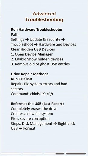 Fix “USB Device Not Recognized” in Windows quickly. #usb #error