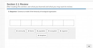 Construct a model of the hierarchy of ecological organization u... | Filo