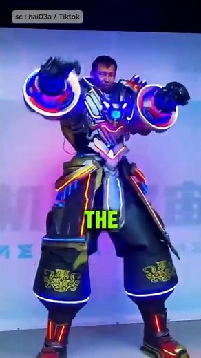 King of Cosplay: Incredible Giant Neon Mecha Suit Build! 👑