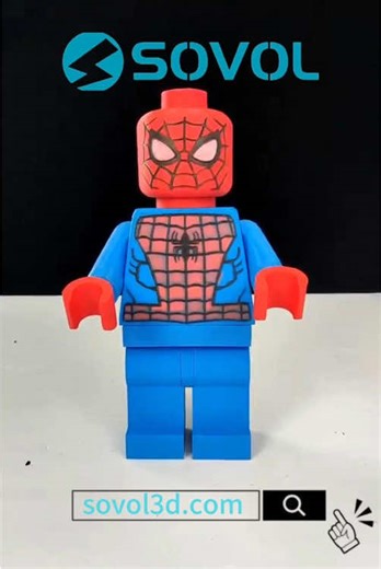 Your Friendly Neighborhood #lego #spiderman (Now 3D-Printed!) 🦾3D Printer:SV08 MAX - sovol3d.com 👉Models by Makerworld@heihei #3dprint #sovol #marvel