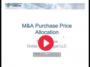 Webinar: Purchase Price Allocations in M&A with Trevor Crow