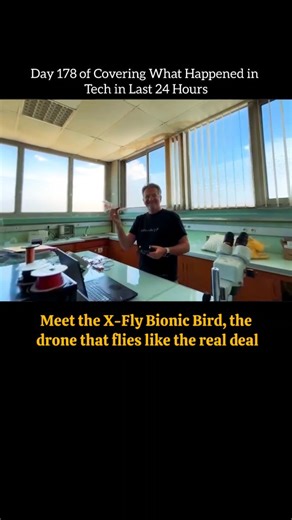 Techinaday | The X-Fly Bionic Bird is a unique flapping-wing drone that mimics a real bird's motion. It uses mechanical wing flapping and onboard... | Instagram