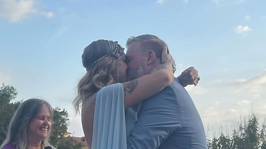 American Pickers’ Danielle Colby marries Jeremy Scheuch in see-through gown