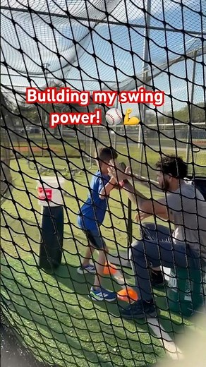 8U Baseball Player Weight Training & Footwork Drills | Batting Practice with Coach #shorts #baseball