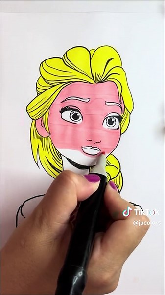 Coloring Frozen 2 Characters with ASMR - Lerigou para Colorir