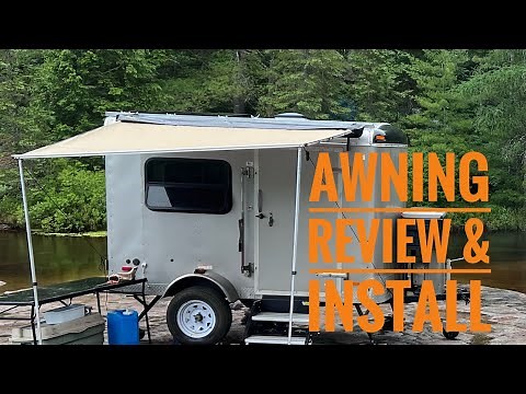 Tiny Cargo trailer Camper Conversion - Awning Setup/ Install