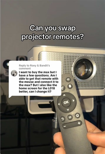 Replying to @Roxy & Bandit How to change projector remote remote app for projector #projector #miniprojector #smartprojector #magcubic #movienight