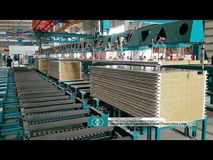 Sunscape Rock wool sandwich panel producing line for Rockwool with PU edge sandwich panel line