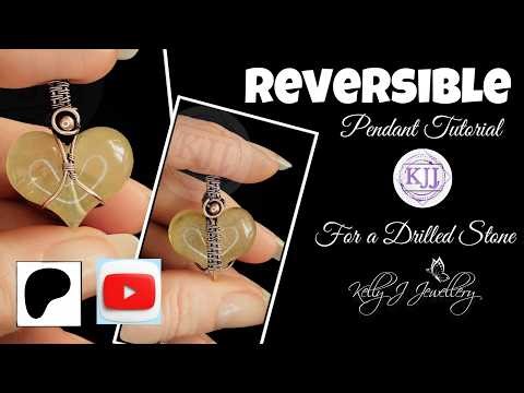 Reversible - Drilled - Pendant Tutorial | Kelly J Jewellery.