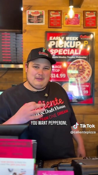 Caliente Pizza & Draft House on TikTok
