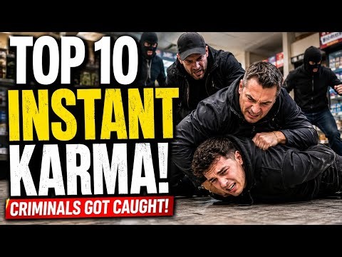 Top 10 Robbers Got Instant Karma and Humiliated On Camera